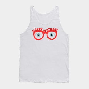 Birthday glasses Tank Top